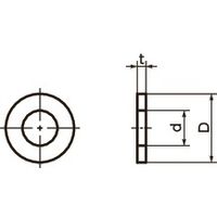 鍋屋バイテック(NBK) 平座金・平ワッシャー 樹脂ねじ（PC / 六角ナット・ワッシャ） SPC-2-W 1袋（100個入）（直送品）