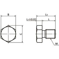 鍋屋バイテック(NBK) ストッパー ストップピン SPM-M6 1個（直送品）