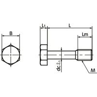 鍋屋バイテック(NBK) 六角ボルト 六角脱落防止ねじ SSC-SNHS-M5-25 1個（直送品）