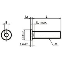 鍋屋バイテック(NBK) 六角穴付ボルト 六角穴付き極低頭小頭ボルト SSH-M10-20-SD 1袋（10個入）（直送品）