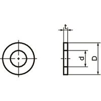 鍋屋バイテック(NBK) 平座金・平ワッシャー チタン座金 SWAT-3-F 1個（直送品）