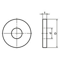 鍋屋バイテック(NBK) 平座金・平ワッシャー 高強度平座金 SWF-12 1個（直送品）