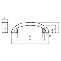 鍋屋バイテック(NBK) FA関連 取手 プラ取っ手 TA-148 1個（直送品）