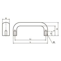 鍋屋バイテック(NBK) FA関連 取手 コパー取っ手 TF-150 1個（直送品）
