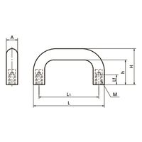 鍋屋バイテック(NBK) FA関連 取手 ゴム取っ手 UGF-63 1個（直送品）