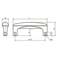 鍋屋バイテック(NBK) FA関連 取手 プラスティック取っ手 UUDF-26-112-YW 1個（直送品）