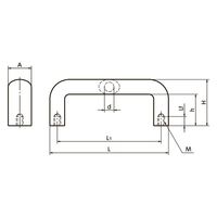 鍋屋バイテック(NBK) FA関連 取手 ウレタン取っ手 UUF-25-112 1個（直送品）