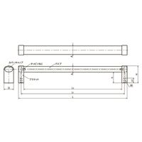 鍋屋バイテック(NBK) FA関連 取手 アルミオーバルチューブラ取っ手 UVF-36-200-BK 1個（直送品）