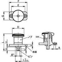 鍋屋バイテック(NBK) プランジャー PFHY-4-10 1個（直送品）