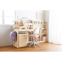 【軒先渡し】コイズミ　ベストフィットチェア　学習チェア　ライトピンク　（直送品）