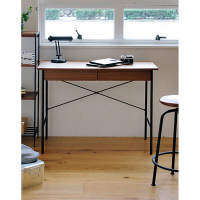 市場　anthem　アンセムデスク　ブラウン×ブラック　ANT-2459BR　幅1000×奥行450×高さ720mm　（直送品）