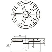 鍋屋バイテック(NBK) 平ハンドル F-160 1個（直送品）