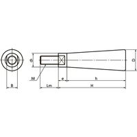 鍋屋バイテック(NBK) テーパ回転グリップ NP-10 1個（直送品）