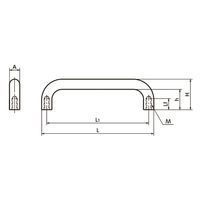 鍋屋バイテック(NBK) FA関連 取手 ステンレス取っ手 TG-110 1個（直送品）
