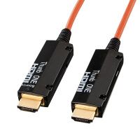 サンワサプライ　HDMI光ファイバケーブル（フルHD/3D対応）　HDMI[オス]-HDMI[オス]　100m　KM-HD20-FB100　（直送品）