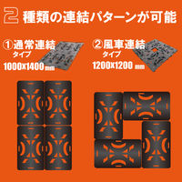 YAMAZEN 連結平台車 パレッティー キャスターストッパー付き ブラック YRB-GS75BK 1台