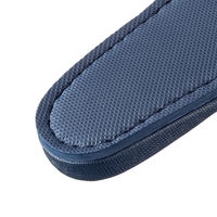 レザー風外縫いスリッパ M ダークブルー 1ケース（40足入）