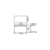 オカムラ Whiteline（ホワイトライン） テーブル ホワイト 幅1200×奥行600×高さ720mm 4L53FE MG99 1台（直送品）