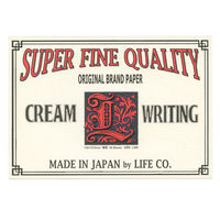 ライフ　ライブ　便箋　Lブランドラベル　ペーパー　A5　L309