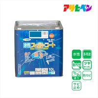 アサヒペン　AP　水性スーパーコート　10L　オーシャンブルー　9011458　（直送品）