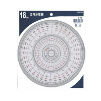 TTC コンサイス　全円分度器　18cm　C-18　1枚　（直送品）