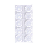 ミツヤ　カラーマグネット　白　50mm　MR-50-WH　1パック（10個入）　（直送品）