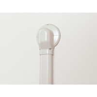 因幡電機産業 ウォールコーナー エアコンキャップ用 LDWMー90 白 LDWM-90-W 1セット(10個)（直送品）