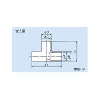 因幡電機産業 T型チーズ NDTー40ー30 1セット(20個)（直送品）