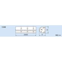 因幡電機産業 リフォームダクト JD 給水給湯用配管化粧カバー JDー25S 1セット(10本)（直送品）