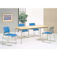 オカムラ 8189 会議テーブル 幕板なし ライトプレーン 幅1800×奥行450×高さ700mm（直送品）