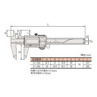 ミツトヨ　ABSク-ラントプル-フキャリパ　CD-P15MWW　500-723-20　（直送品）