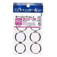 ミツヤ　キーリング　ＫＲー３Ｐ　Ｎｏ．３　10パック(60個入)　（直送品）