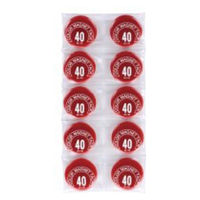 ミツヤ　カラーマグネット　ＭＲー４０　赤　４０ｍｍ　3パック(30個入)　（直送品）