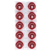 ミツヤ　カラーマグネット　ＭＲー３０　赤　３０ｍｍ　3パック(30個入)　（直送品）