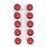 ミツヤ　カラーマグネット　ＭＲー２０　赤　２０ｍｍ　3パック(30個入)　（直送品）