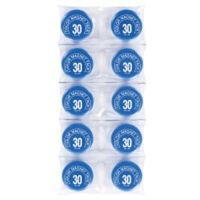 ミツヤ　カラーマグネット　ＭＲー３０　青　３０ｍｍ　3パック(30個入)　（直送品）