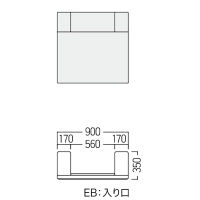 【軒先渡し】オリバー　キッズコーナー　S・OC-300・OFシリーズ　入口　幅900×奥行900×高さ350mm　（直送品）