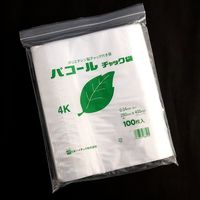 日本ハイテック パコールチャック袋 4K 1セット(1500枚:100 24-3926-10