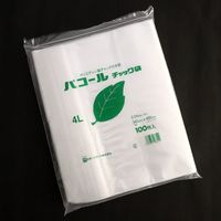 日本ハイテック パコールチャック袋 4L 1セット(800枚:100枚入×8袋) 24-3926-11（直送品）