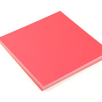 トーヨー 単色おりがみ べに 11.8cm 100枚入 063126 1セット(5冊)