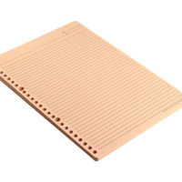 マルマン ルーズリーフ B5 メモリ入6mm罫 60枚 ピンク L1231-08 1セット(1冊×5)