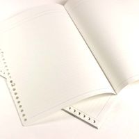 マルマン ルーズリーフ B5/B4 メモリ入6mm罫 L1291 1セット(1冊(15枚入)×5)