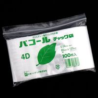日本ハイテック パコールチャック袋 4D 1セット(10000枚:100枚入×100袋) 24-3926-03（直送品）