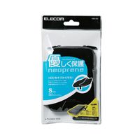 エレコム（ELECOM） HDDケース ネオプレン Sサイズ ブラック HDC-NC002BK 1個