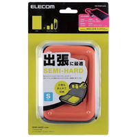 エレコム ポータブルHDDケース セミハード Sサイズ オレンジ HDC-SH001DR 1個