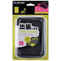 エレコム ポータブルHDDケース セミハード Lサイズ ブラック HDC-SH002BK 1個
