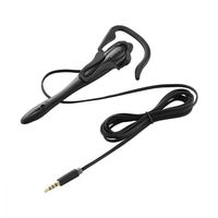 エレコム　4極ヘッドセットマイクロフォン/マイク搭載/イヤフック/1.8m　HS-EP13TBK　（直送品）