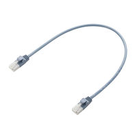 LANケーブル 30cm cat6準拠 爪折れ防止 ギガビット やわらか より線 ブルー LD-GPYT/BU03 エレコム 1個