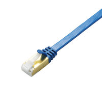 LANケーブル 2m cat7準拠 爪折れ防止 フラット より線 メタリックブルー LD-TWSFT/BM20 エレコム 1個