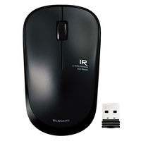 エレコム IRマウス ENELOシリーズ 無線 3ボタン 省電力 ブラック M-IR07DRBK 1個（直送品）